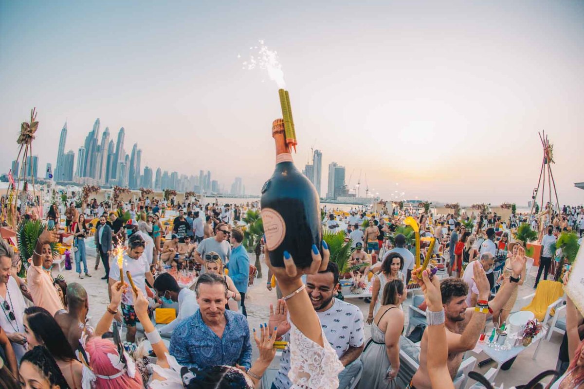 Beach party.